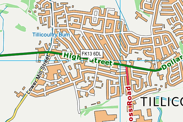 FK13 6DL map - OS VectorMap District (Ordnance Survey)