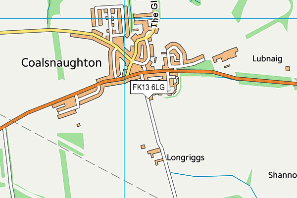 FK13 6LG map - OS VectorMap District (Ordnance Survey)