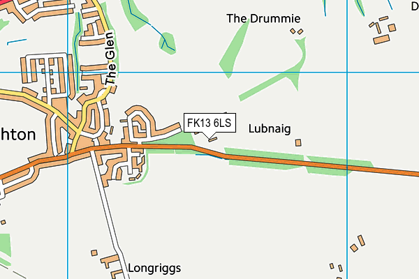 FK13 6LS map - OS VectorMap District (Ordnance Survey)