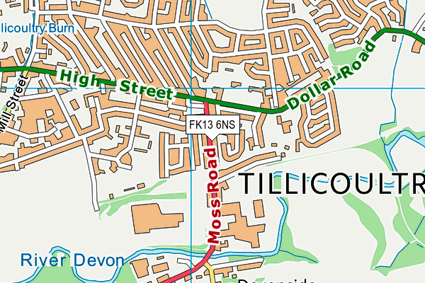Map of THE TILLICOULTRY TRADING COMPANY LIMITED at district scale