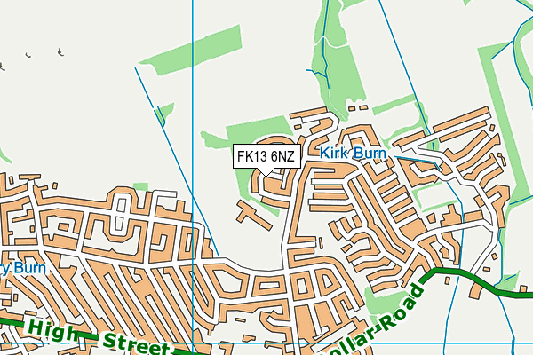 FK13 6NZ map - OS VectorMap District (Ordnance Survey)