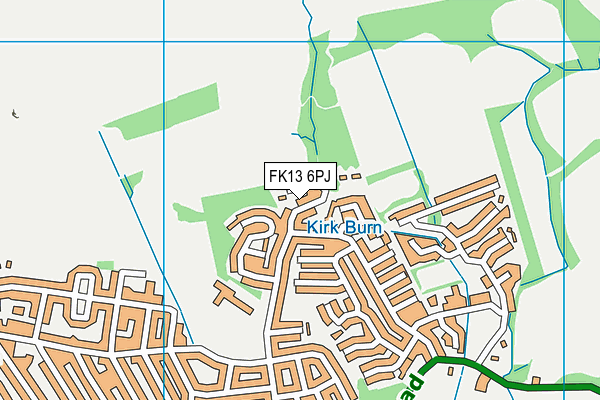 FK13 6PJ map - OS VectorMap District (Ordnance Survey)