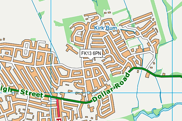 FK13 6PN map - OS VectorMap District (Ordnance Survey)