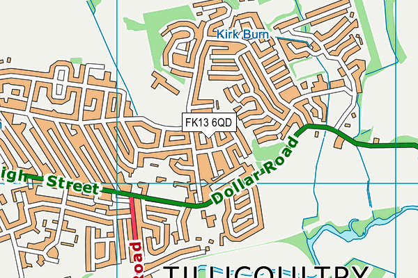 FK13 6QD map - OS VectorMap District (Ordnance Survey)