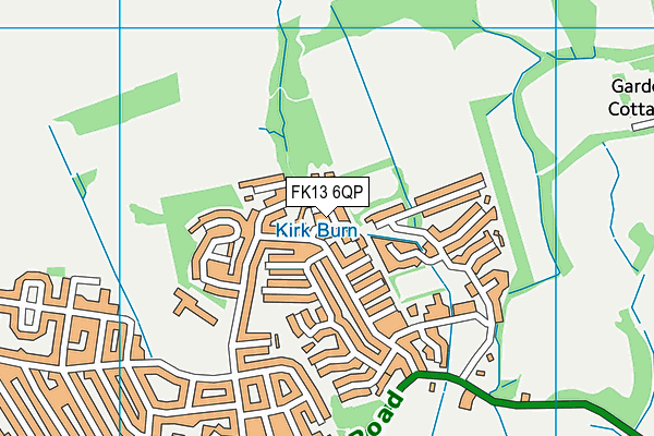 FK13 6QP map - OS VectorMap District (Ordnance Survey)