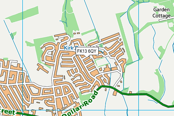 FK13 6QY map - OS VectorMap District (Ordnance Survey)