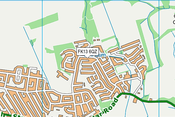 FK13 6QZ map - OS VectorMap District (Ordnance Survey)