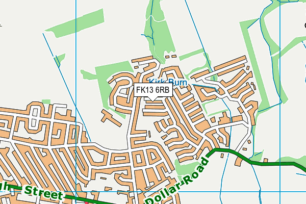FK13 6RB map - OS VectorMap District (Ordnance Survey)