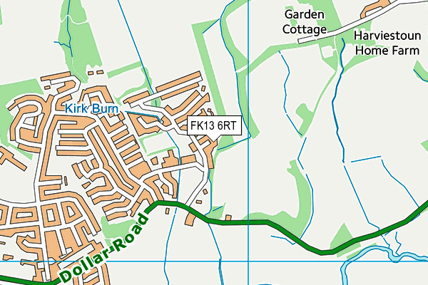 FK13 6RT map - OS VectorMap District (Ordnance Survey)