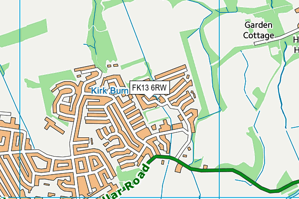 FK13 6RW map - OS VectorMap District (Ordnance Survey)