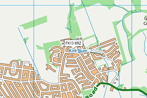 FK13 6RZ map - OS VectorMap District (Ordnance Survey)