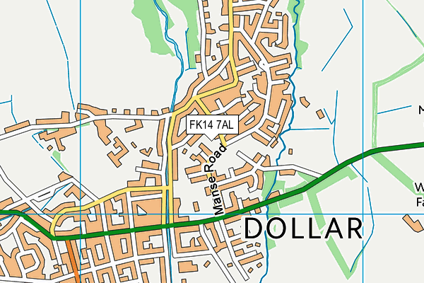 FK14 7AL map - OS VectorMap District (Ordnance Survey)