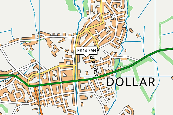 FK14 7AN map - OS VectorMap District (Ordnance Survey)