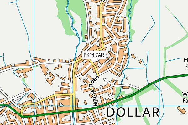 FK14 7AR map - OS VectorMap District (Ordnance Survey)