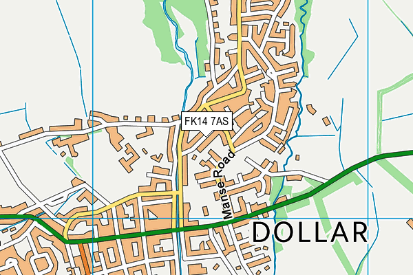 Map of HILLFOOTS DOLLAR LTD at district scale