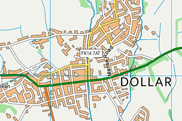 FK14 7AT map - OS VectorMap District (Ordnance Survey)