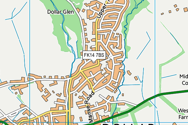 FK14 7BS map - OS VectorMap District (Ordnance Survey)