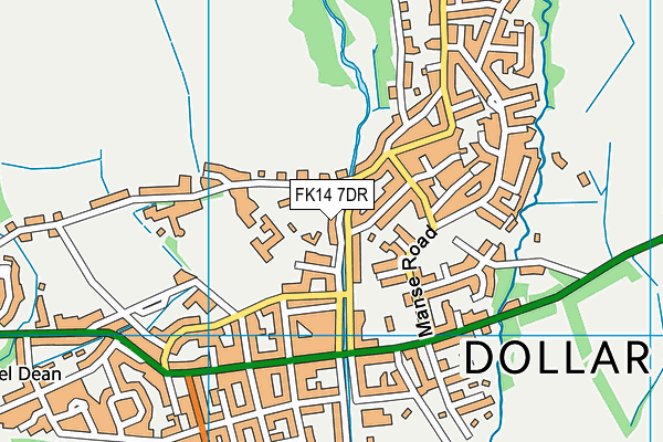 FK14 7DR map - OS VectorMap District (Ordnance Survey)