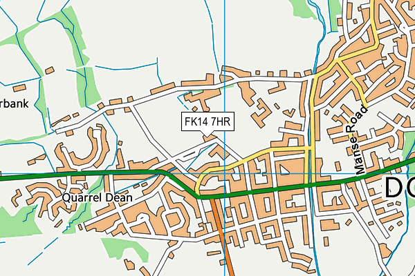 FK14 7HR map - OS VectorMap District (Ordnance Survey)