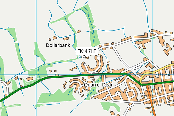 FK14 7HT map - OS VectorMap District (Ordnance Survey)