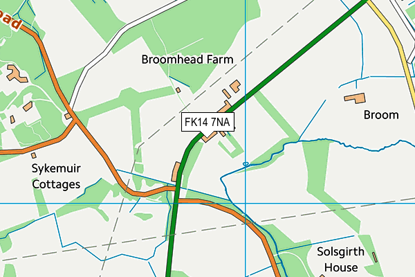 FK14 7NA map - OS VectorMap District (Ordnance Survey)