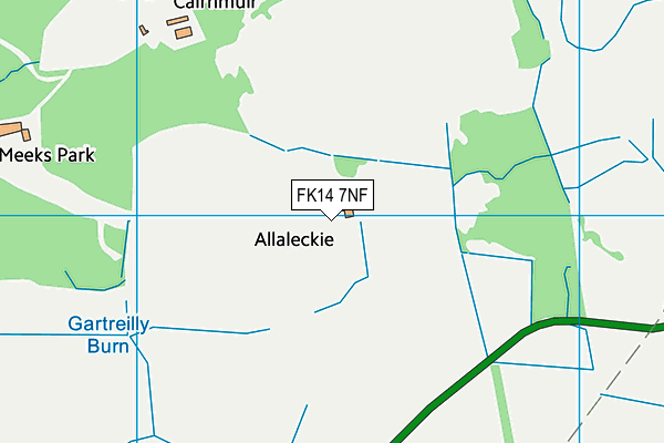 FK14 7NF map - OS VectorMap District (Ordnance Survey)