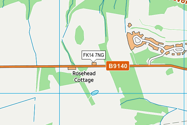 FK14 7NG map - OS VectorMap District (Ordnance Survey)