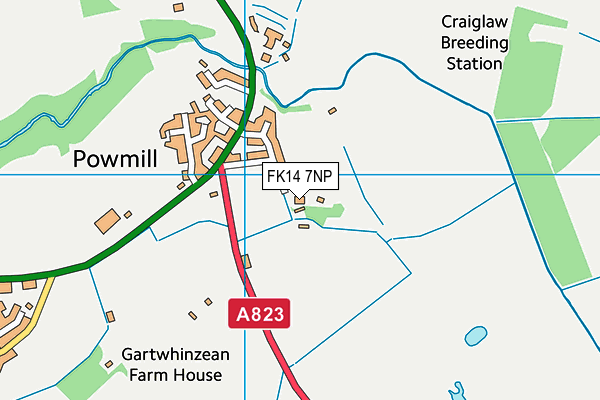 FK14 7NP map - OS VectorMap District (Ordnance Survey)