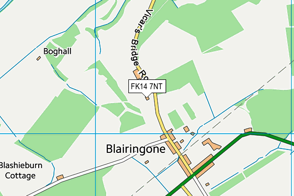 FK14 7NT map - OS VectorMap District (Ordnance Survey)