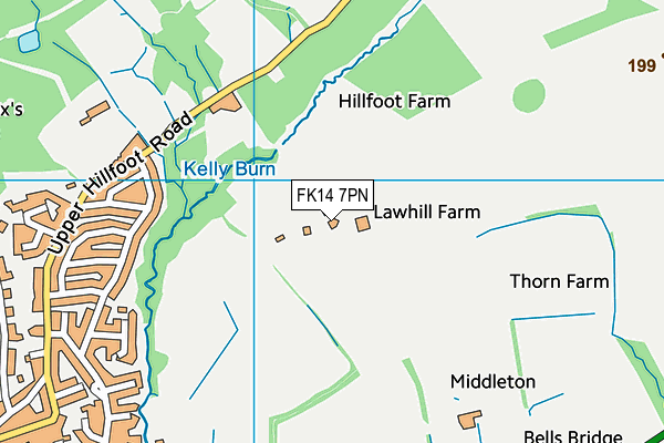 FK14 7PN map - OS VectorMap District (Ordnance Survey)