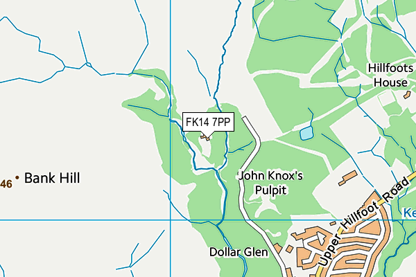 FK14 7PP map - OS VectorMap District (Ordnance Survey)