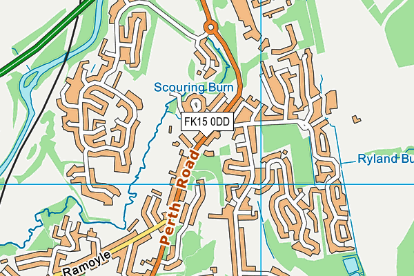FK15 0DD map - OS VectorMap District (Ordnance Survey)