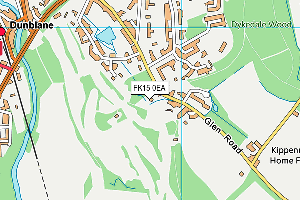 FK15 0EA map - OS VectorMap District (Ordnance Survey)