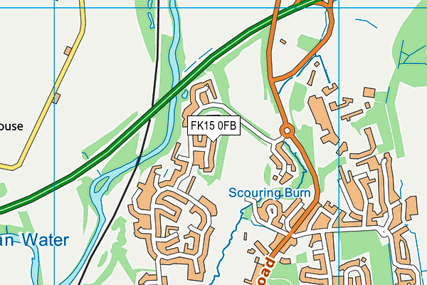 FK15 0FB map - OS VectorMap District (Ordnance Survey)