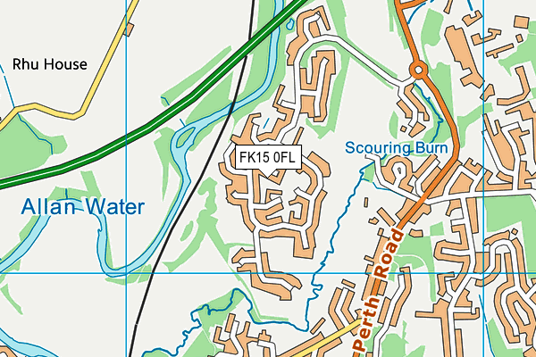 FK15 0FL map - OS VectorMap District (Ordnance Survey)