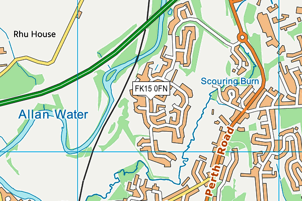 FK15 0FN map - OS VectorMap District (Ordnance Survey)
