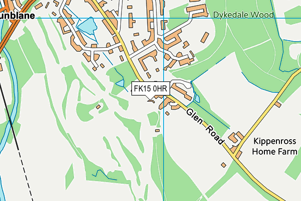 FK15 0HR map - OS VectorMap District (Ordnance Survey)