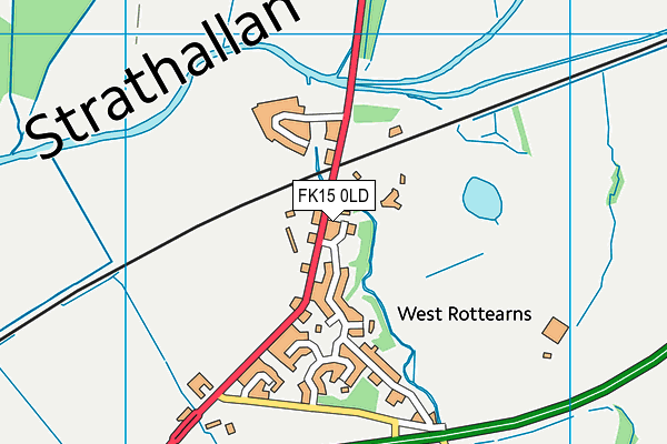 FK15 0LD map - OS VectorMap District (Ordnance Survey)