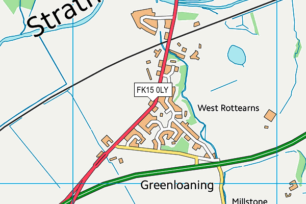 FK15 0LY map - OS VectorMap District (Ordnance Survey)