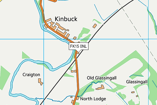 FK15 0NL map - OS VectorMap District (Ordnance Survey)