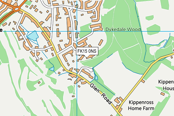 FK15 0NS map - OS VectorMap District (Ordnance Survey)