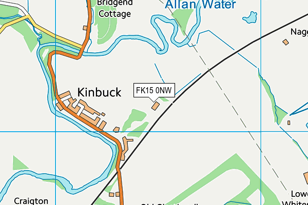 FK15 0NW map - OS VectorMap District (Ordnance Survey)