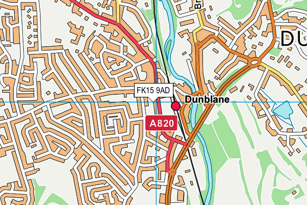 FK15 9AD map - OS VectorMap District (Ordnance Survey)