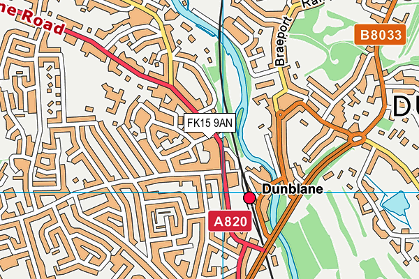 FK15 9AN map - OS VectorMap District (Ordnance Survey)