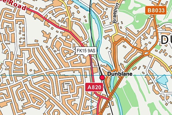 FK15 9AS map - OS VectorMap District (Ordnance Survey)