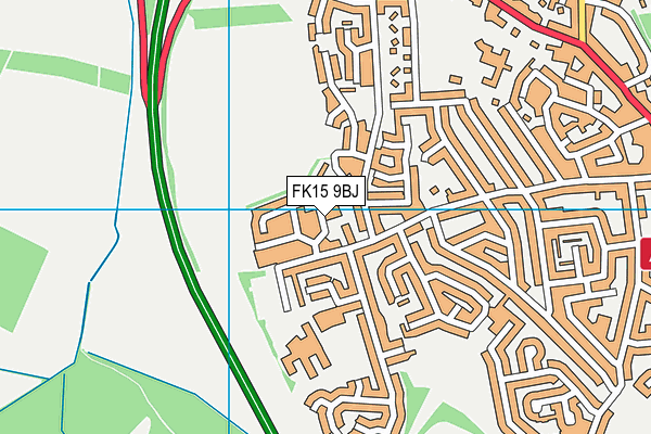 FK15 9BJ map - OS VectorMap District (Ordnance Survey)