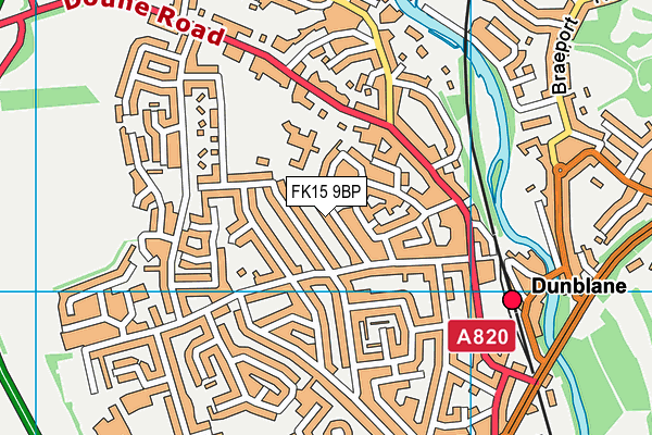 FK15 9BP map - OS VectorMap District (Ordnance Survey)