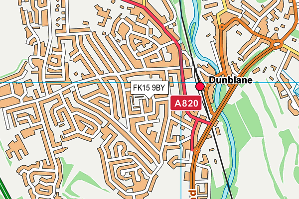 FK15 9BY map - OS VectorMap District (Ordnance Survey)