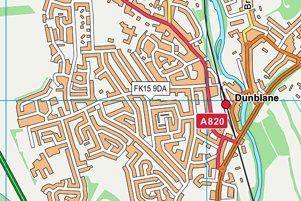 FK15 9DA map - OS VectorMap District (Ordnance Survey)