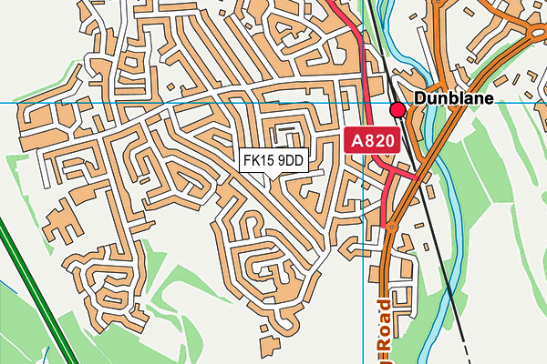 FK15 9DD map - OS VectorMap District (Ordnance Survey)